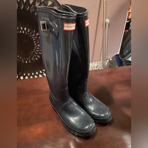 Tall Glossy Hunter Rain Boots